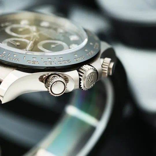 Rolex Daytona White Gold Oysterflex Black Dial 116519LN-0022 Mens 40mm