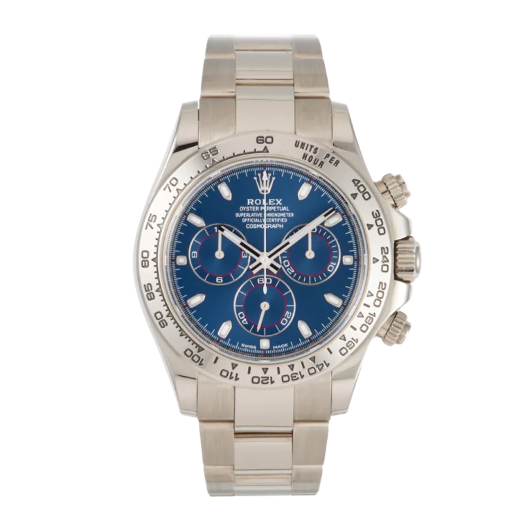 Rolex Daytona White Gold Blue Dial 116509-0071 Mens 40mm