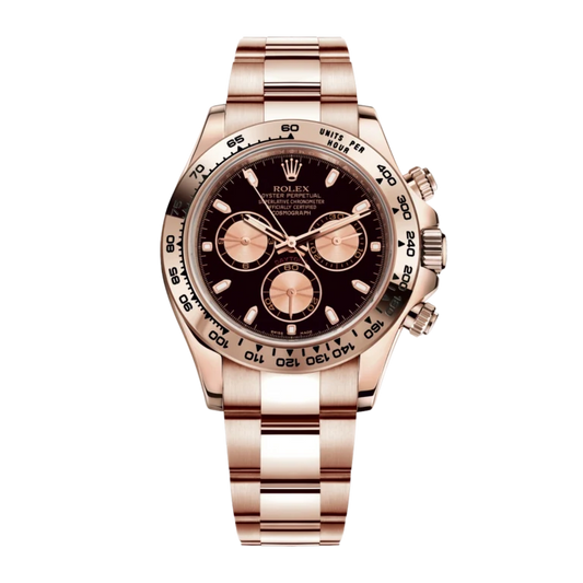 Rolex Daytona Rose Gold Black Dial 116505-0002 Mens 40mm
