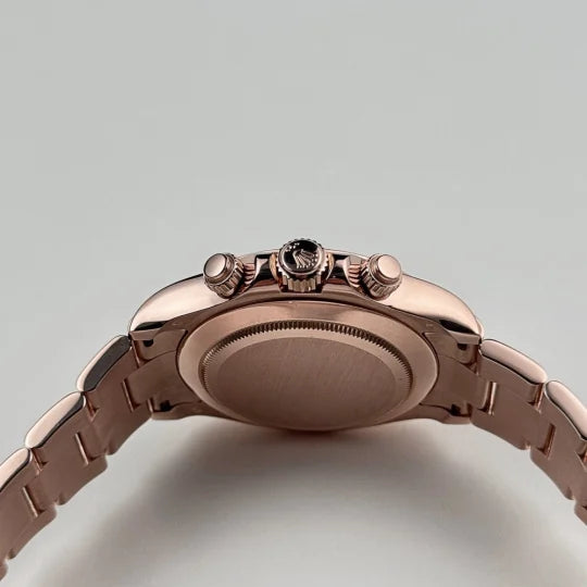 Rolex Daytona Rose Gold Baguette Pink Dial 116505-0012 Mens 40mm