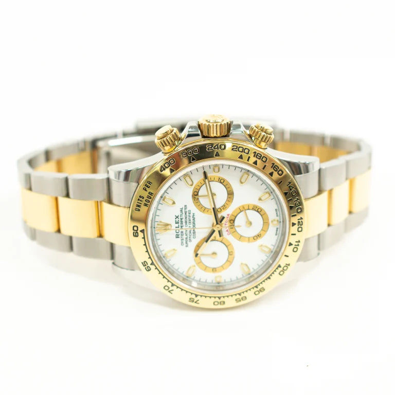 Rolex Daytona Yellow Gold White Dial 116503-0001 Mens  40mm
